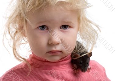 baby with rat