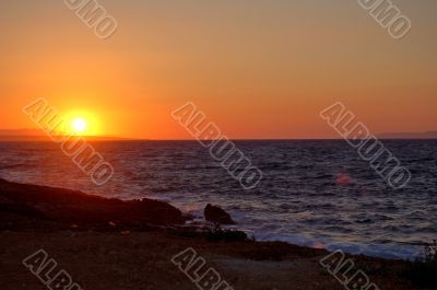 Sunset in Crete