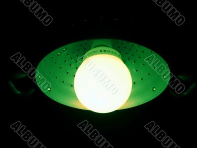 green fluo lamp