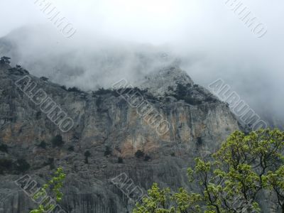 Mist over mountain