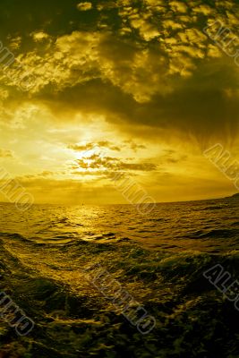 Sunset.
