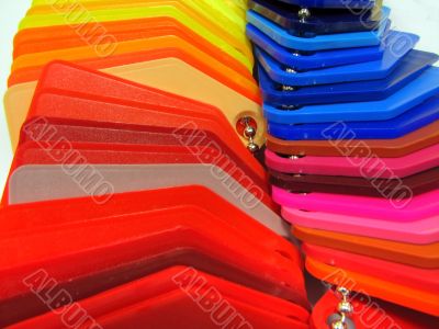 plastic color samples