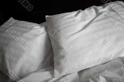 Simple White Bed