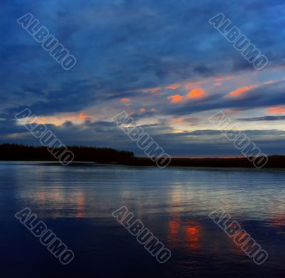 fire sunset