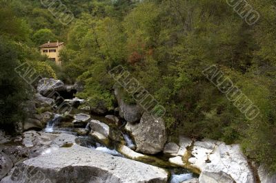 House in mountains