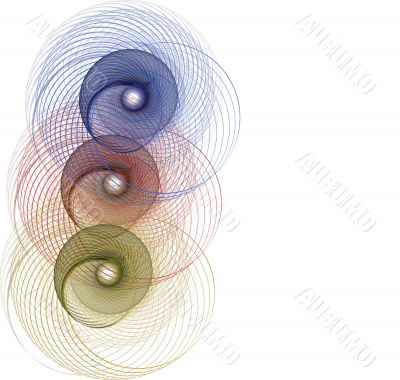 Border/Business Graphic - Primary Circles