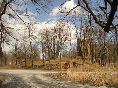 Early spring in a park