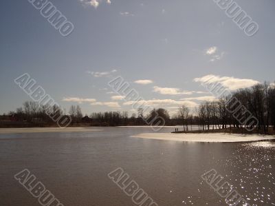 Early spring in a park
