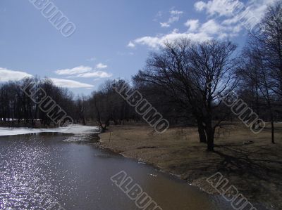 Early spring in a park