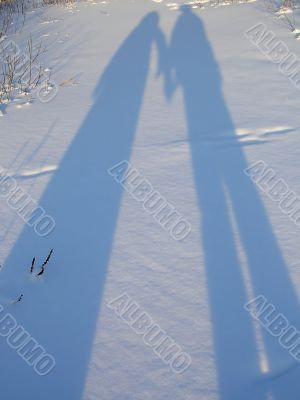 Shadow on the snow