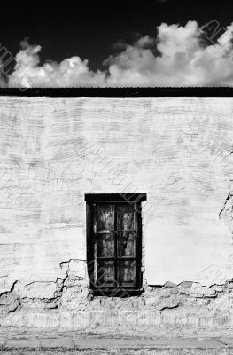 Window on an Abandoned Adobe Building