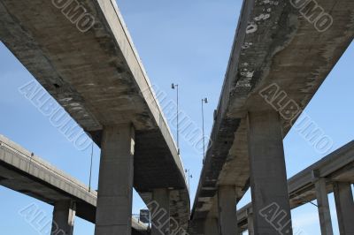 Urban highway viaducts
