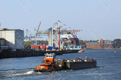 Hamburg habor docks, Germany