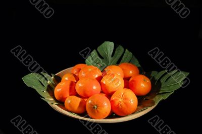 Bowl with mandarins
