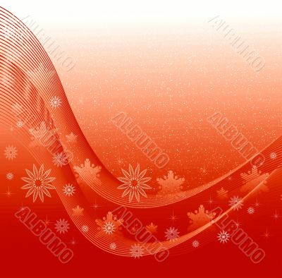 Abstraction red snow background