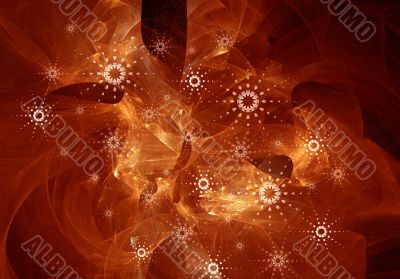 Abstraction snow background