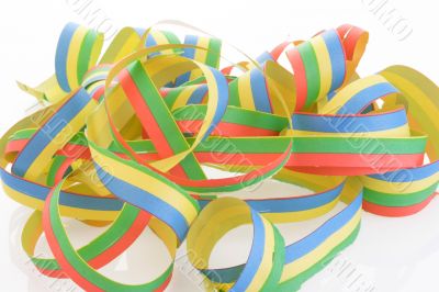 Colorful paper streamer