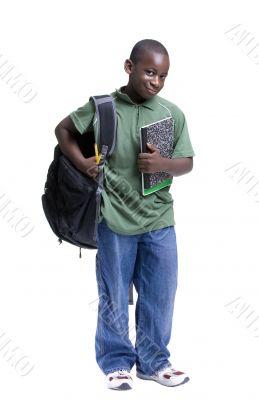 Young Black Male Student