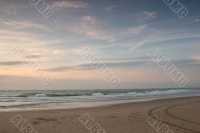 Beach at evening