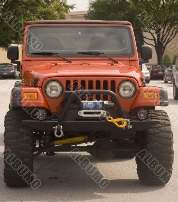 Orange SUV