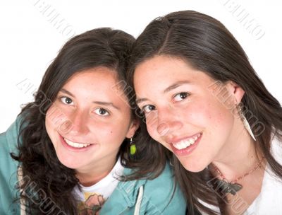 beautiful sisters portrait