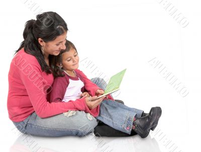 mother and daughter having fun