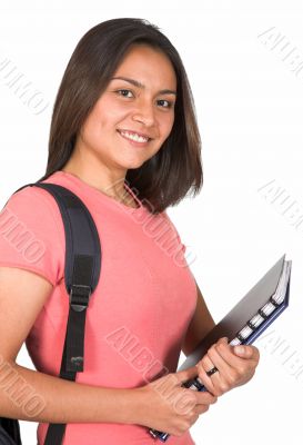 beautiful latin american student