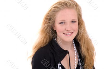 Pretty blond teenager