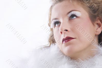 white angel portrait