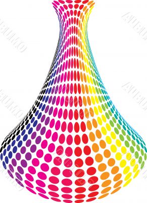 rainbow vase