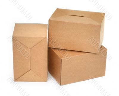 three cardboard boxes #2