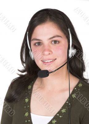 Beautiful Customer Support Girl