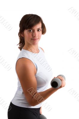 Pretty sporty brunette