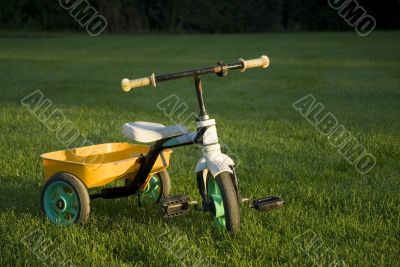 lonely empty child bike