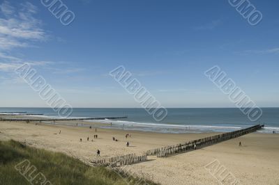 beach in winter