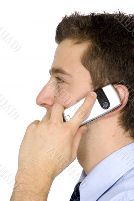 business man on the phone
