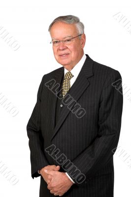 friendly senior business man