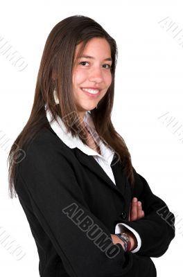 business woman smiling