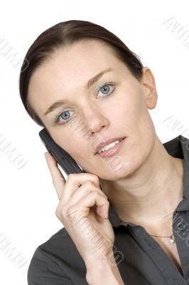 business woman on a cell phone