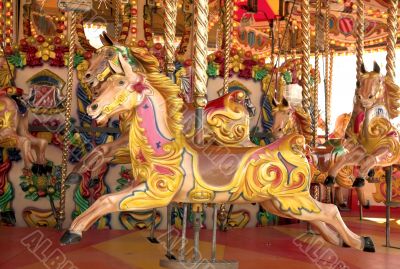 carousel at fun fair