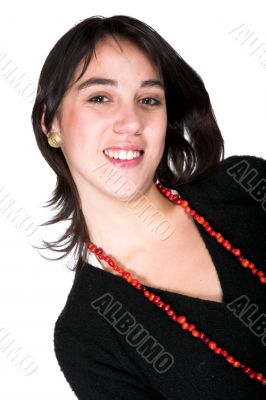 casual girl smiling