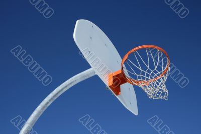 Orange basketball hoop