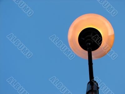 Street lamp and the blue sky