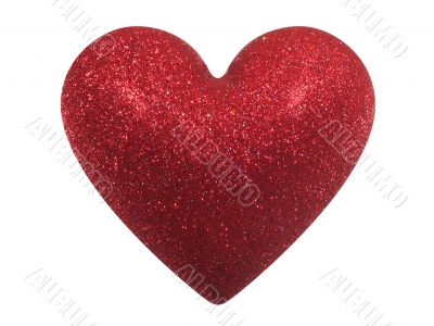 Glittering Valentine heart (+ clipping path)