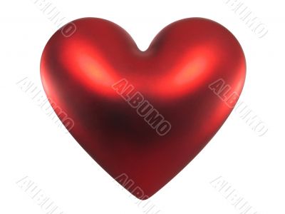 Red Valentine heart (+ clipping path)