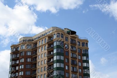 Modern apartment building