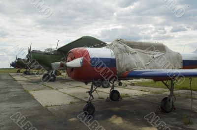 Airplane Yak-52 and An-52