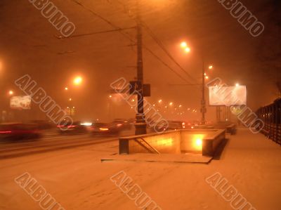 Winter snow-storm
