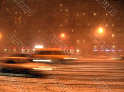 Winter snow-storm