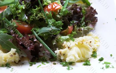 Healthy green salad